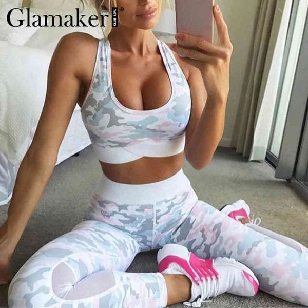 glamaker two piece set sleeveless camouflag fitness jumpsuit romper women high waist summer crop legging tracksuit 210414, Black;white
glamaker two piece set sleeveless camouflag fitness jumpsuit romper women high waist summer crop legging tracksuit 210414, Black;white