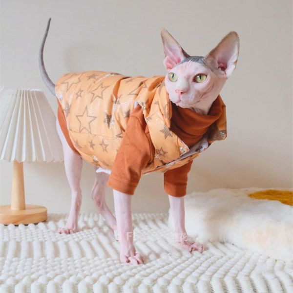 cat costumes autumn and winter cotton vest hairless clothes sphinx devon warm down jacket accessories supplies
cat costumes autumn and winter cotton vest hairless clothes sphinx devon warm down jacket accessories supplies