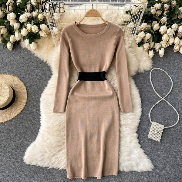 casual dresses oceanlove autumn winter dress for women 2021 knitted striped bodycon vintage robe femme korean high waist vestidos, Black;gray
casual dresses oceanlove autumn winter dress for women 2021 knitted striped bodycon vintage robe femme korean high waist vestidos, Black;gray