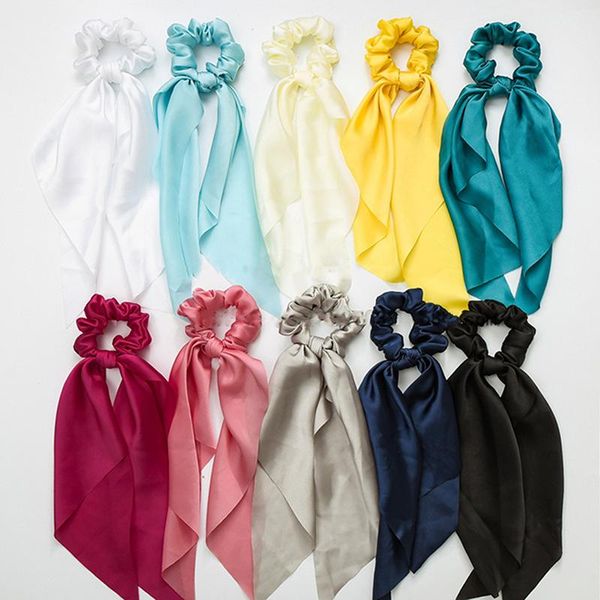 hair accessories fashion solid print bow satin girls elastic bands long ribbon ponytail scarf tie women scrunchies, Slivery;white
hair accessories fashion solid print bow satin girls elastic bands long ribbon ponytail scarf tie women scrunchies, Slivery;white