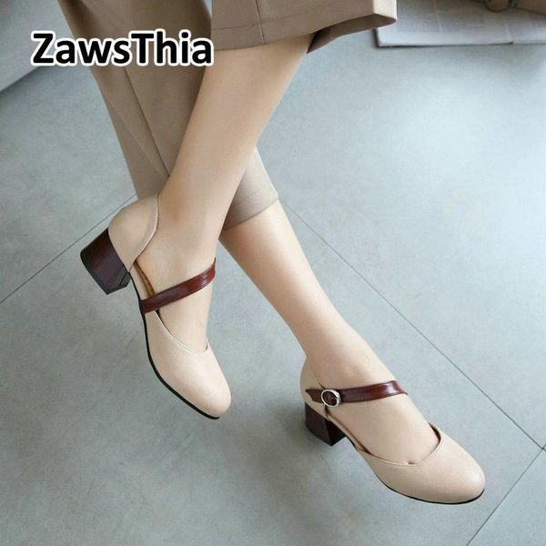 zawsthia 2021 summer round toe chunky med heels woman shoes buckle strap mary janes women pumps sandals big size 45 46 sandalias, Black
zawsthia 2021 summer round toe chunky med heels woman shoes buckle strap mary janes women pumps sandals big size 45 46 sandalias, Black