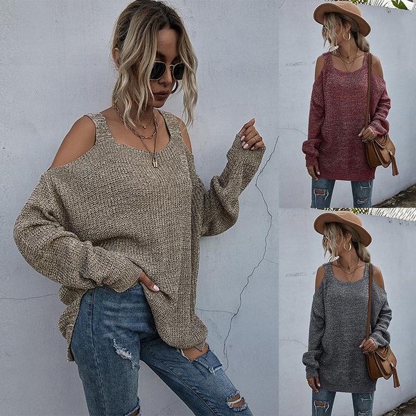 women's sweaters pullovers women sweater pure color knitting square collar off-the-shoulder long sleeve 2021 fashion ywz6473, White;black
women's sweaters pullovers women sweater pure color knitting square collar off-the-shoulder long sleeve 2021 fashion ywz6473, White;black