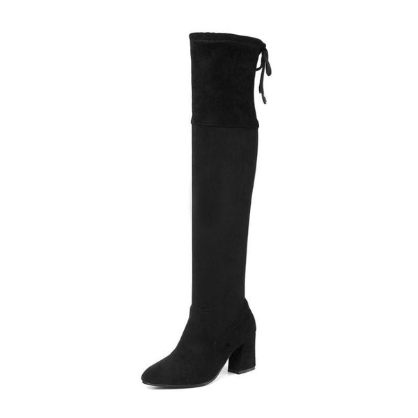boots enmayer women faux suede over-the-knee lace-up basic slim round toe hoof heels woman shoes 34-391 ntb2, Black
boots enmayer women faux suede over-the-knee lace-up basic slim round toe hoof heels woman shoes 34-391 ntb2, Black