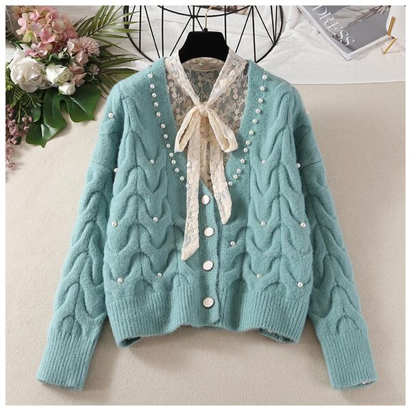 women's knits & tees sweet pearl knitted cardigan sweaters elegant thick women loose casual sweater coat cute v neck single breasted ja, White
women's knits & tees sweet pearl knitted cardigan sweaters elegant thick women loose casual sweater coat cute v neck single breasted ja, White