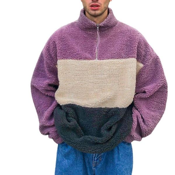 men's hoodies & sweatshirts stripe printing men autumn clothing loose stand-up collar plush sweater granulated fleece casual jacket for, Black
men's hoodies & sweatshirts stripe printing men autumn clothing loose stand-up collar plush sweater granulated fleece casual jacket for, Black