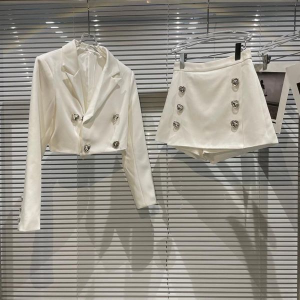 women's tracksuits 2021 autumn double row love diamond button long sleeve short blazer + shorts two 2 piece sets womens outfits set wom, Gray
women's tracksuits 2021 autumn double row love diamond button long sleeve short blazer + shorts two 2 piece sets womens outfits set wom, Gray