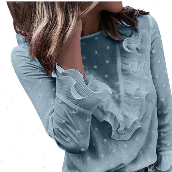 shirt womens blouses women ladies casual lace polka dot o neck shirts long sleeve and blusas mujer de moda, White
shirt womens blouses women ladies casual lace polka dot o neck shirts long sleeve and blusas mujer de moda, White