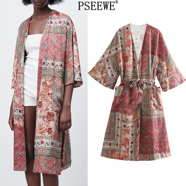 pseewe za 2021 vintage print midi kimono dress women summer fashion pockets japanese style woman dresses wrap long dresses, Black;gray
pseewe za 2021 vintage print midi kimono dress women summer fashion pockets japanese style woman dresses wrap long dresses, Black;gray