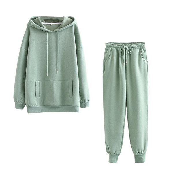 autumn winter women tracksuit thick fleece cotton suit 2 pieces sets hoodies sweatshirt and pants suits, White
autumn winter women tracksuit thick fleece cotton suit 2 pieces sets hoodies sweatshirt and pants suits, White