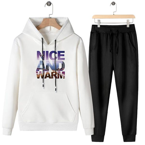 men's hoodies & sweatshirts plus-sized menswear casual fashion slim fit printed hoodie teenager set two-piece, Black
men's hoodies & sweatshirts plus-sized menswear casual fashion slim fit printed hoodie teenager set two-piece, Black
