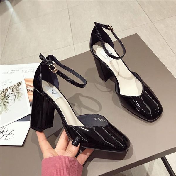 ankle strap heels women sandals summer shoes open toe chunky high party dress, Black
ankle strap heels women sandals summer shoes open toe chunky high party dress, Black
