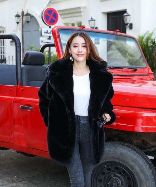women's fur & faux mink coats women winter fashion pink coat elegant thick warm outerwear fake jacket chaquetas mujer, Black
women's fur & faux mink coats women winter fashion pink coat elegant thick warm outerwear fake jacket chaquetas mujer, Black