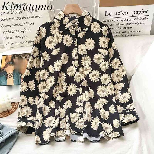 kimutomo long sleeve floral printing blouse women french style retro fashion ladies single breasted turn-down collar shirt 210521, White
kimutomo long sleeve floral printing blouse women french style retro fashion ladies single breasted turn-down collar shirt 210521, White