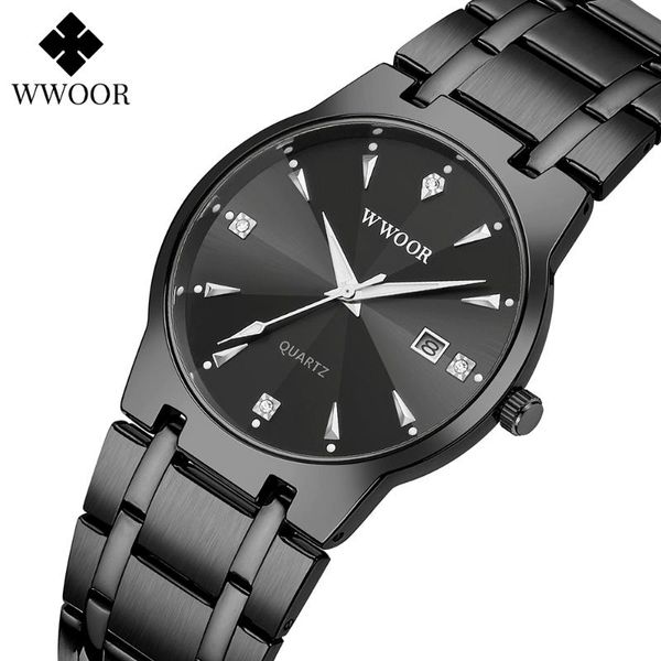 wristwatches wwoor design luxury mens watch black quartz stainless steel 30m waterproof sports date display male clock reloj hombre, Slivery;brown
wristwatches wwoor design luxury mens watch black quartz stainless steel 30m waterproof sports date display male clock reloj hombre, Slivery;brown
