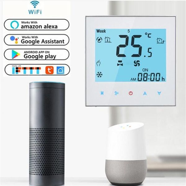 smart home control tuya alexa voice thermostat air conditioner controller wifi 
smart home control tuya alexa voice thermostat air conditioner controller wifi