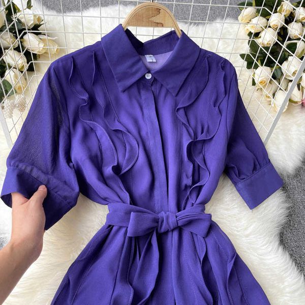 vintage purple dress women elegant ruffle turn-down collar high waist a-line casual vestidos with sashes female summer plus size y0603, Black;gray
vintage purple dress women elegant ruffle turn-down collar high waist a-line casual vestidos with sashes female summer plus size y0603, Black;gray