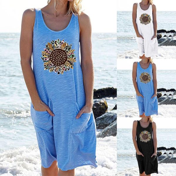 casual dresses women summer beach dress o-neck loose pockets sleeveless sunflower print multiple corlor vest party vacation robe, Black;gray
casual dresses women summer beach dress o-neck loose pockets sleeveless sunflower print multiple corlor vest party vacation robe, Black;gray