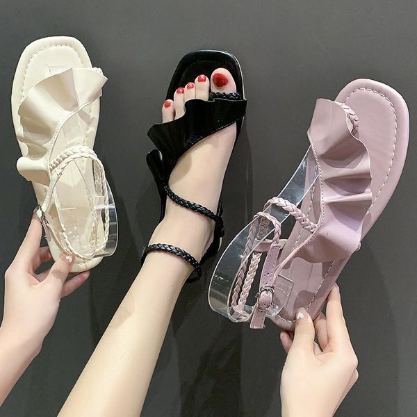 sandals woman ruffles flat shoes 2021 fashion summer flats 1.5cm heel black beige basic buckle plus size 41 42 43 7bxf
sandals woman ruffles flat shoes 2021 fashion summer flats 1.5cm heel black beige basic buckle plus size 41 42 43 7bxf