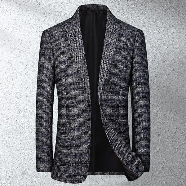 men's suits & blazers casual suit business plaid british style spring and autumn coat single west, White;black
men's suits & blazers casual suit business plaid british style spring and autumn coat single west, White;black