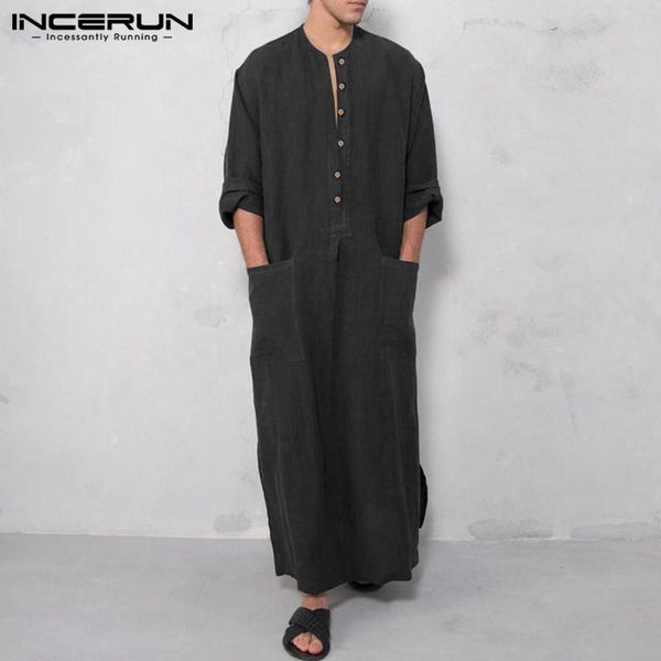 men muslim jubba thobe long sleeve pockets thin denim button robes vintage abaya islamic arabic kaftan clothes s-5xl ethnic clothing, Red
men muslim jubba thobe long sleeve pockets thin denim button robes vintage abaya islamic arabic kaftan clothes s-5xl ethnic clothing, Red