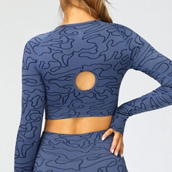 open back seamless sports female women's fitness clothing gym crop sportswear for women t-shirts with long sleeves yoga outfit
open back seamless sports female women's fitness clothing gym crop sportswear for women t-shirts with long sleeves yoga outfit