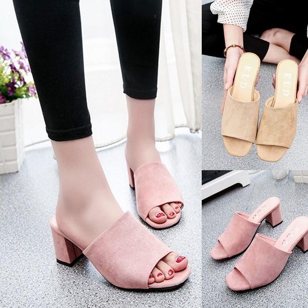 slippers fashion lady women slides pointed toe summer shoes square heels female slipper mules outdoor zapatos mujer, Black
slippers fashion lady women slides pointed toe summer shoes square heels female slipper mules outdoor zapatos mujer, Black
