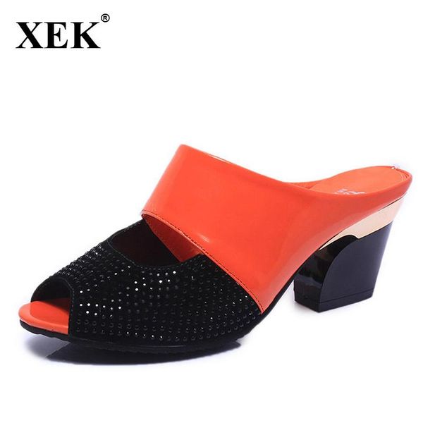 summer women slippers fashion shoes rhinestone thick high-heeled sandals open toe crystal xc06, Black
summer women slippers fashion shoes rhinestone thick high-heeled sandals open toe crystal xc06, Black