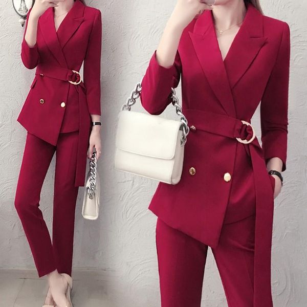 women's suits & blazers suit 2021 autumn casual fashion slim slimming comfortable waist two-piece clothing, White;black
women's suits & blazers suit 2021 autumn casual fashion slim slimming comfortable waist two-piece clothing, White;black