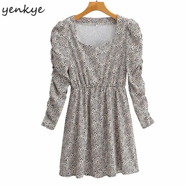 casual dresses fashion women vintage animal print dress square neck puff sleeve a-line mini spring autumn vestido, Black;gray
casual dresses fashion women vintage animal print dress square neck puff sleeve a-line mini spring autumn vestido, Black;gray