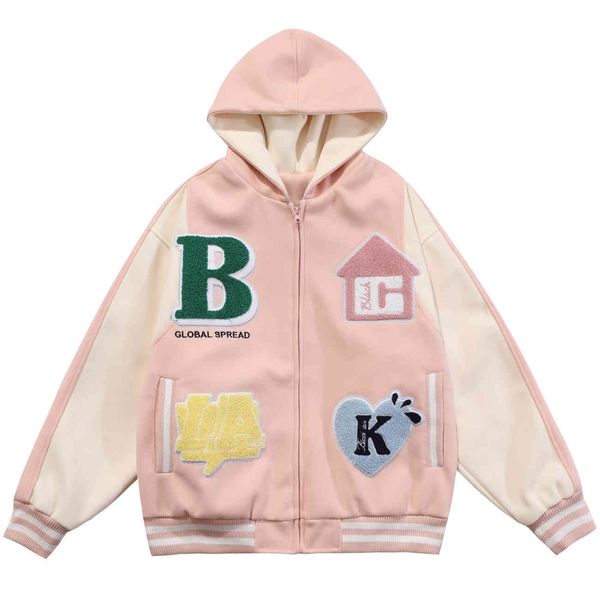 men's jackets baseball jacket, hooded zipper hip hop style, harajuku, embroidered, loose,, Black;brown
men's jackets baseball jacket, hooded zipper hip hop style, harajuku, embroidered, loose,, Black;brown
