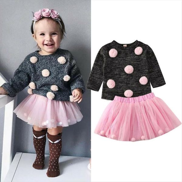 1 4 years kid girls clothes toddler baby autumn winter set hairball knit sweater tutu skirt outfits, White
1 4 years kid girls clothes toddler baby autumn winter set hairball knit sweater tutu skirt outfits, White