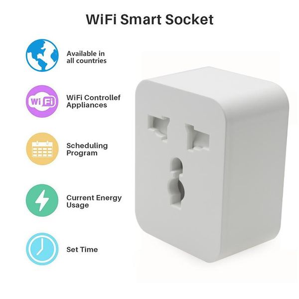 smart power plugs wifi plug universal bluetooth15a monitor socket wireless timer outlet tuya life control with alexa google home
smart power plugs wifi plug universal bluetooth15a monitor socket wireless timer outlet tuya life control with alexa google home