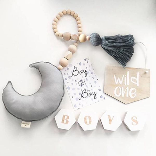moon wood beads nursery decor nordic style hanging ornaments kids room decoration baby bed crib tents home decorative objects & figurines
moon wood beads nursery decor nordic style hanging ornaments kids room decoration baby bed crib tents home decorative objects & figurines