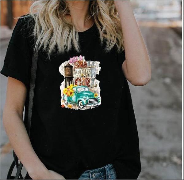 women t shirt town womens shirts girl print short sleeve o neck loose ladies causal tee clothes, White
women t shirt town womens shirts girl print short sleeve o neck loose ladies causal tee clothes, White