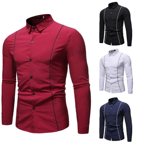 men's casual shirts sell men shirt fashion social business tuxedo long sleeve dress plus size, White;black
men's casual shirts sell men shirt fashion social business tuxedo long sleeve dress plus size, White;black