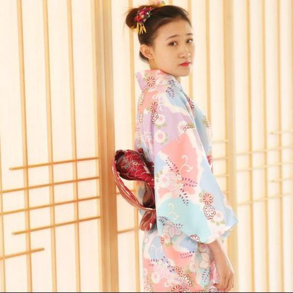 ethnic clothing improved version japanese formal kimono suit summer no iron bathrobe daily robe bath gown, Red
ethnic clothing improved version japanese formal kimono suit summer no iron bathrobe daily robe bath gown, Red