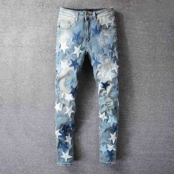men's jeans blue star hole stacked stitching feet motorcycle pant patchwork jean korean high street fashion graphic 2g7a
men's jeans blue star hole stacked stitching feet motorcycle pant patchwork jean korean high street fashion graphic 2g7a
