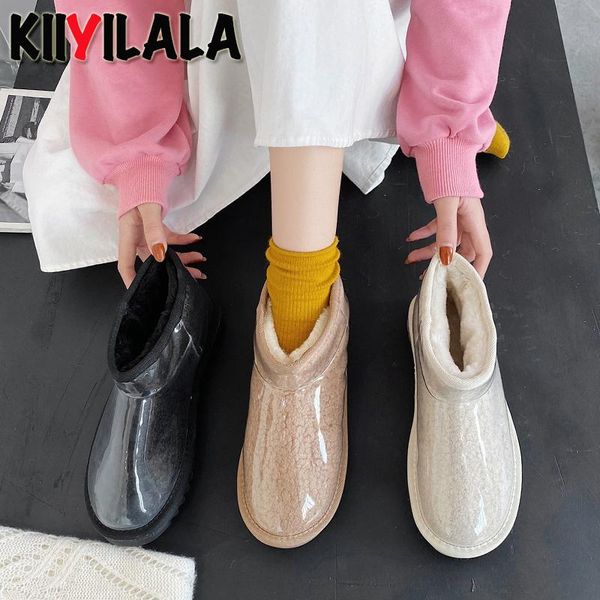 boots kiiyilala fashion winter snow women plush warm shoes platform transparent waterproof fur round toe woman, Black
boots kiiyilala fashion winter snow women plush warm shoes platform transparent waterproof fur round toe woman, Black