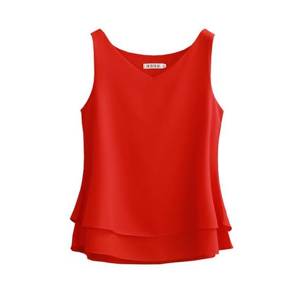 women's blouse summer sleeveless chiffon shirt solid v-neck casual plus size 4xl loose female blouses & shirts, White
women's blouse summer sleeveless chiffon shirt solid v-neck casual plus size 4xl loose female blouses & shirts, White