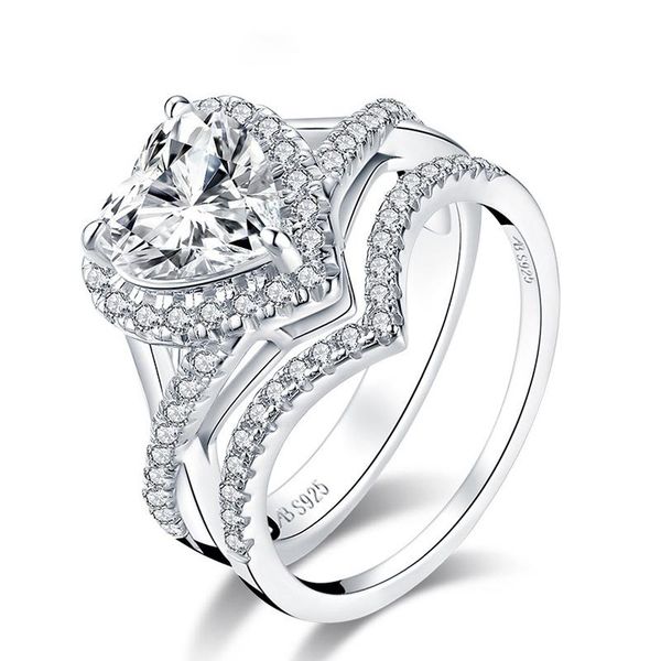luxury 100% 925 sterling silver ring 8mm simulated moissanite diamond heart cut halo bridal wedding engagement sets fine jewelry cluster rin, Golden;silver
luxury 100% 925 sterling silver ring 8mm simulated moissanite diamond heart cut halo bridal wedding engagement sets fine jewelry cluster rin, Golden;silver