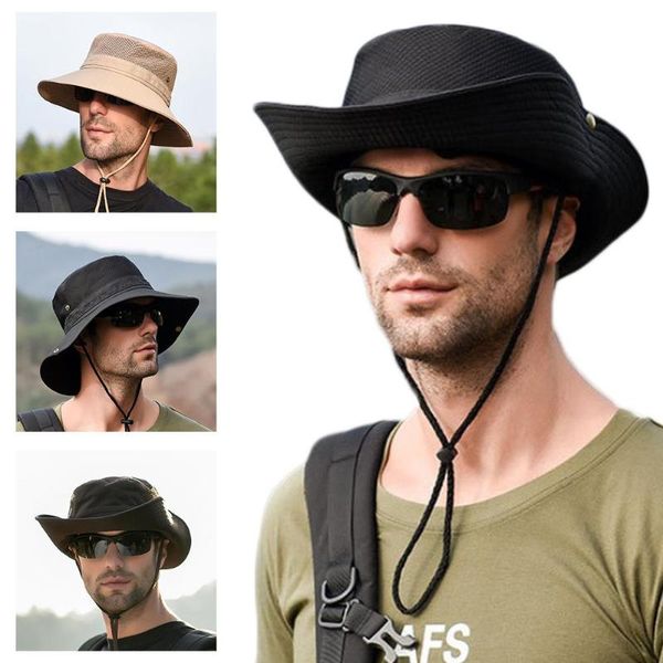 outdoor hats sun hat men bucket women summer fishin cap wide brim uv protection flap breathable mesh bone gorras beach, Black;white
outdoor hats sun hat men bucket women summer fishin cap wide brim uv protection flap breathable mesh bone gorras beach, Black;white