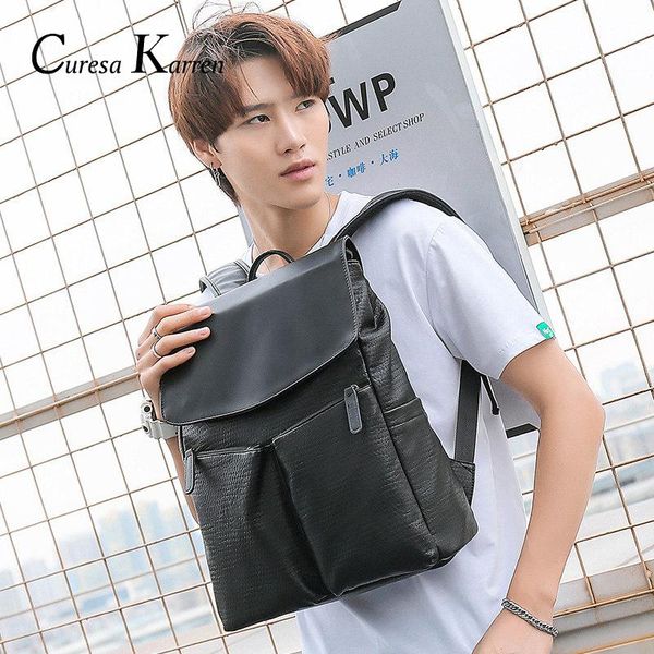 backpack men's casual retro simple shoulder bag fashion trend student large capacity genuine leather computer
backpack men's casual retro simple shoulder bag fashion trend student large capacity genuine leather computer