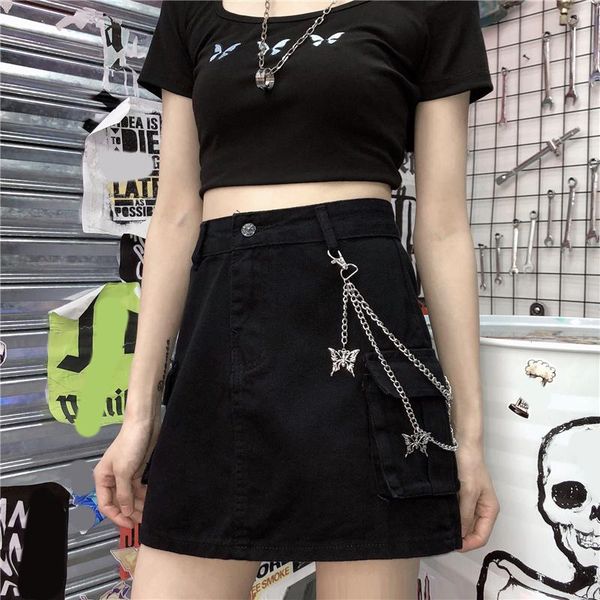 skirts women hip hop harajuku metal chain mini cute vintage denim ladies jupe street skirt, Black
skirts women hip hop harajuku metal chain mini cute vintage denim ladies jupe street skirt, Black