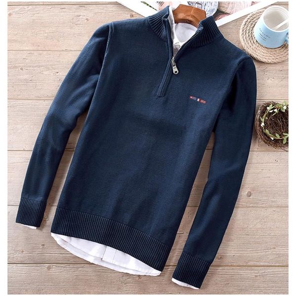 men's sweaters brand design men autumn winter 2021 100% cotton semi high neck zipper pullover knitted sweater rl8504, White;black
men's sweaters brand design men autumn winter 2021 100% cotton semi high neck zipper pullover knitted sweater rl8504, White;black