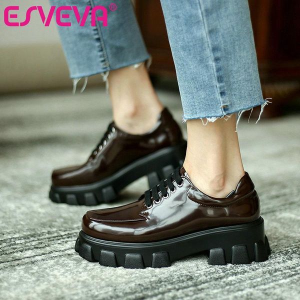 western style women pumps shoes round toe lace up square med heels elegant shallow black 34-42 dress
western style women pumps shoes round toe lace up square med heels elegant shallow black 34-42 dress