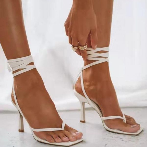 sandals yuke lace up women's summer fashion flip-flops square toe stiletto middle heels plus size morden women pump shoes, Black
sandals yuke lace up women's summer fashion flip-flops square toe stiletto middle heels plus size morden women pump shoes, Black