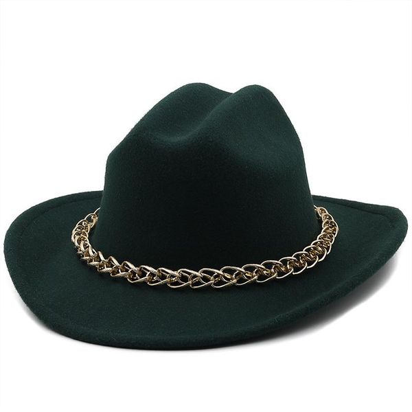 berets women's hat wide brim thick gold chain black beige hats for men panama cowboy cowgirl street hip hop fedora sombrero hombre, Blue;gray
berets women's hat wide brim thick gold chain black beige hats for men panama cowboy cowgirl street hip hop fedora sombrero hombre, Blue;gray