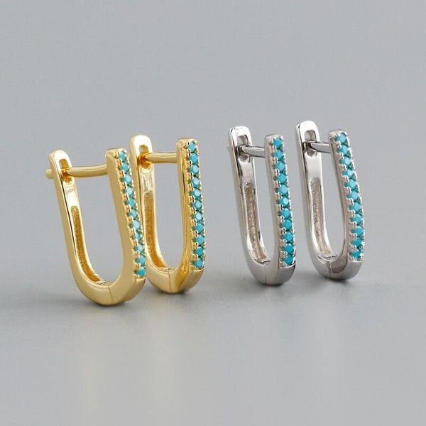 hoop & huggie a00813 bohemian blue zircon u shaped ear buckle for women genuine 925 sterling silver simple earrings jewelry gift, Golden;silver
hoop & huggie a00813 bohemian blue zircon u shaped ear buckle for women genuine 925 sterling silver simple earrings jewelry gift, Golden;silver