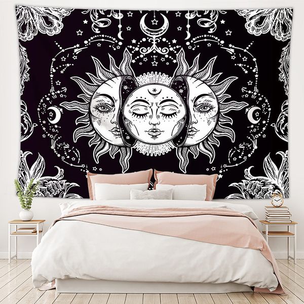 psychedelic sun moon mandala tapestry black white mystic wall hanging tapestries beach blanket for dorm bedroom living room decor
psychedelic sun moon mandala tapestry black white mystic wall hanging tapestries beach blanket for dorm bedroom living room decor