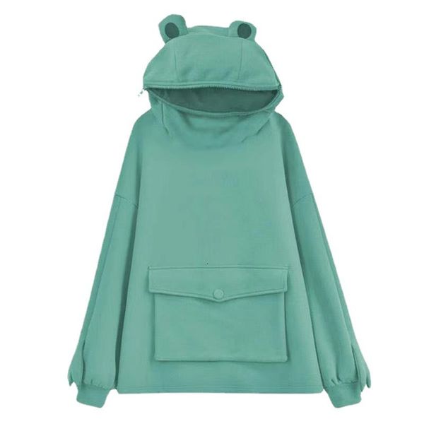 luxury jackets chic frog hoodie plush medium length loose lazy style 2021 korean et women's, Black;brown
luxury jackets chic frog hoodie plush medium length loose lazy style 2021 korean et women's, Black;brown